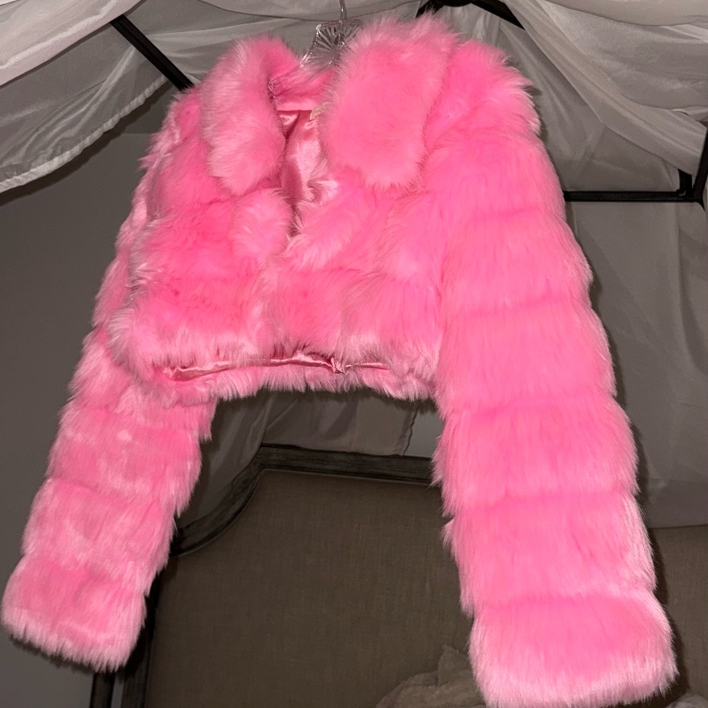 American Vintage Pink Teddy Jacket